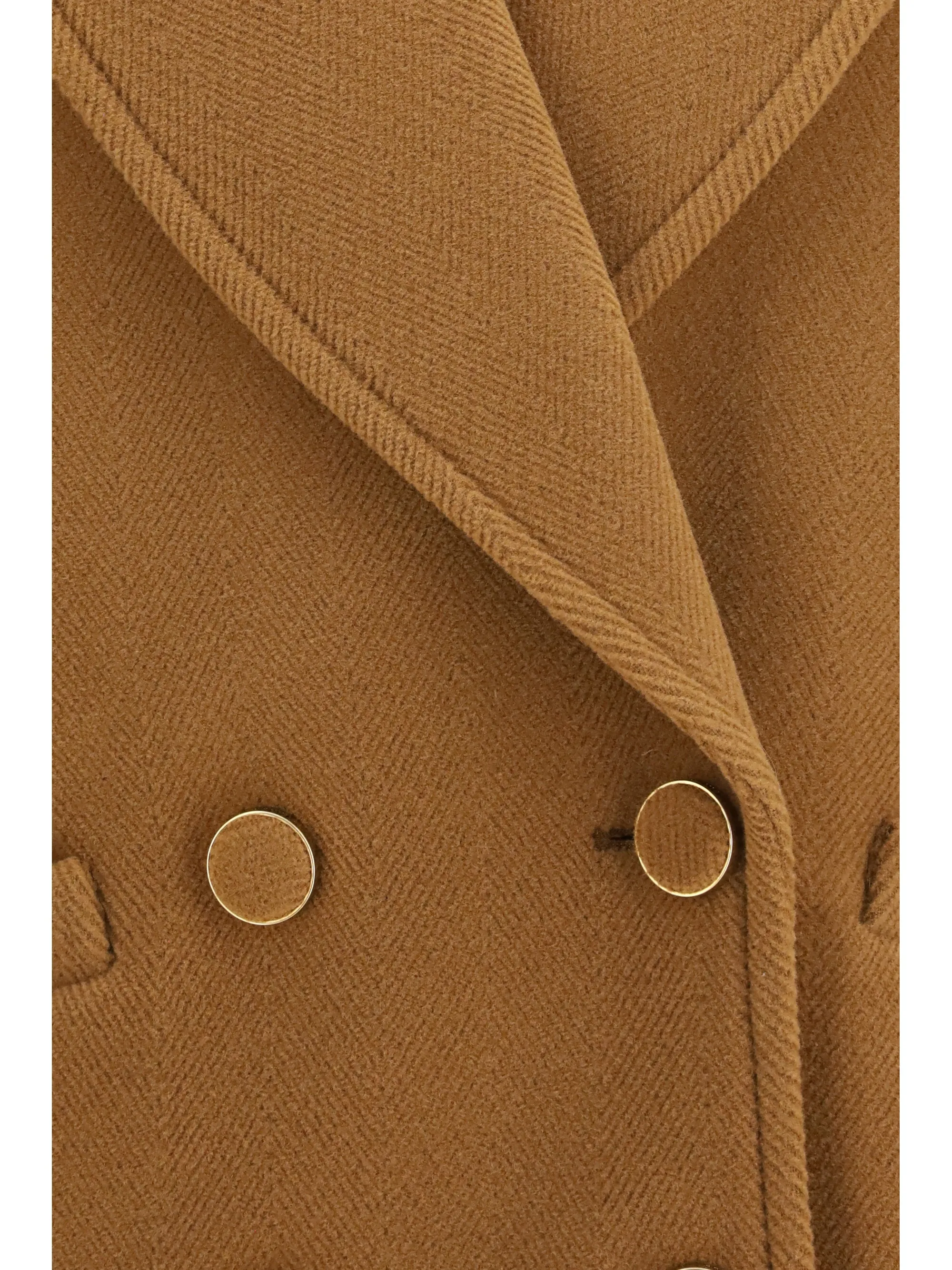 Double-Breasted Herringbone Short Coat Dusty Camel sold by Lord & Taylor product image thumbnail 2