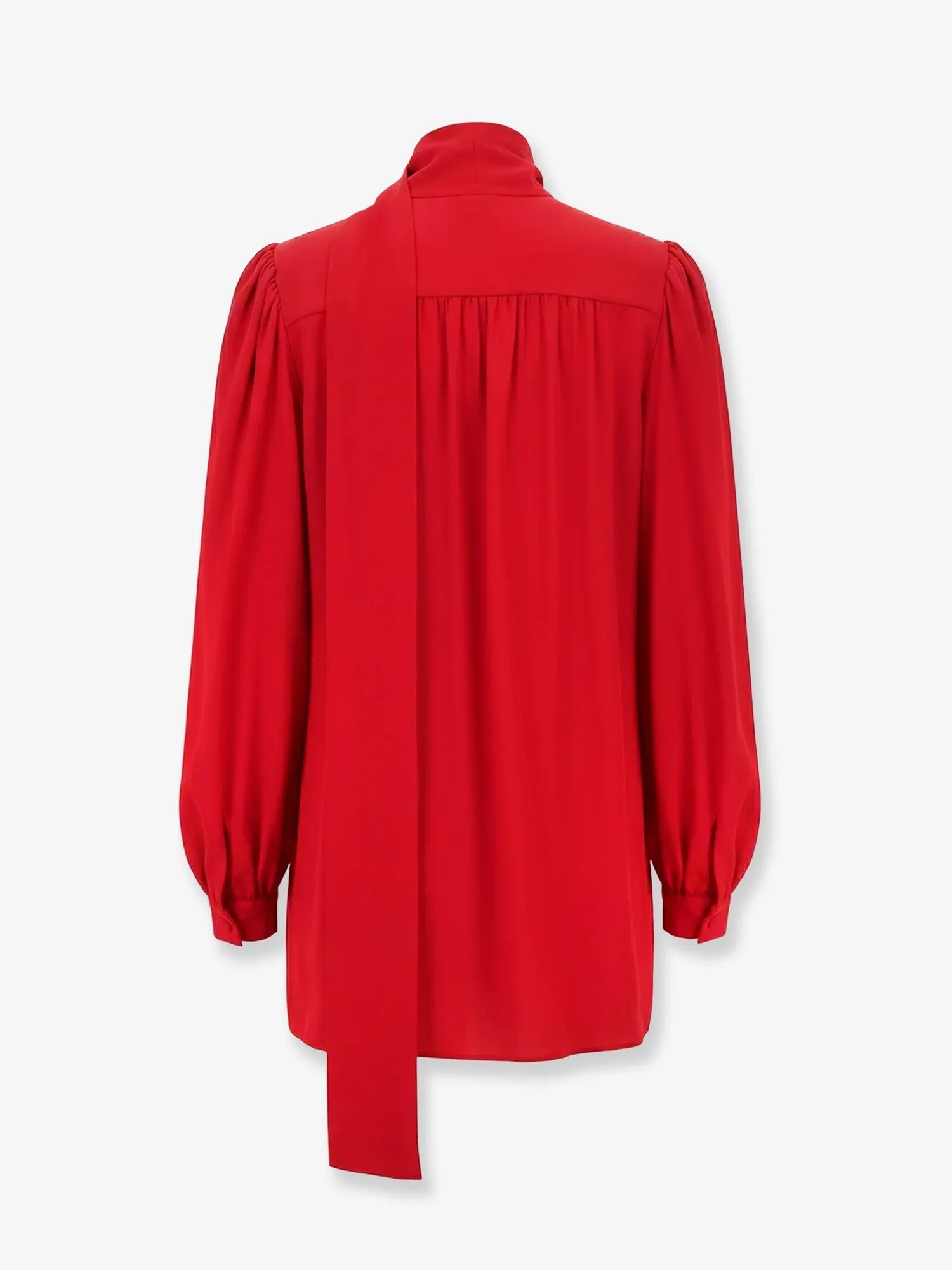 Silk Shirt with Bow Red sold by Lord & Taylor product image thumbnail 2