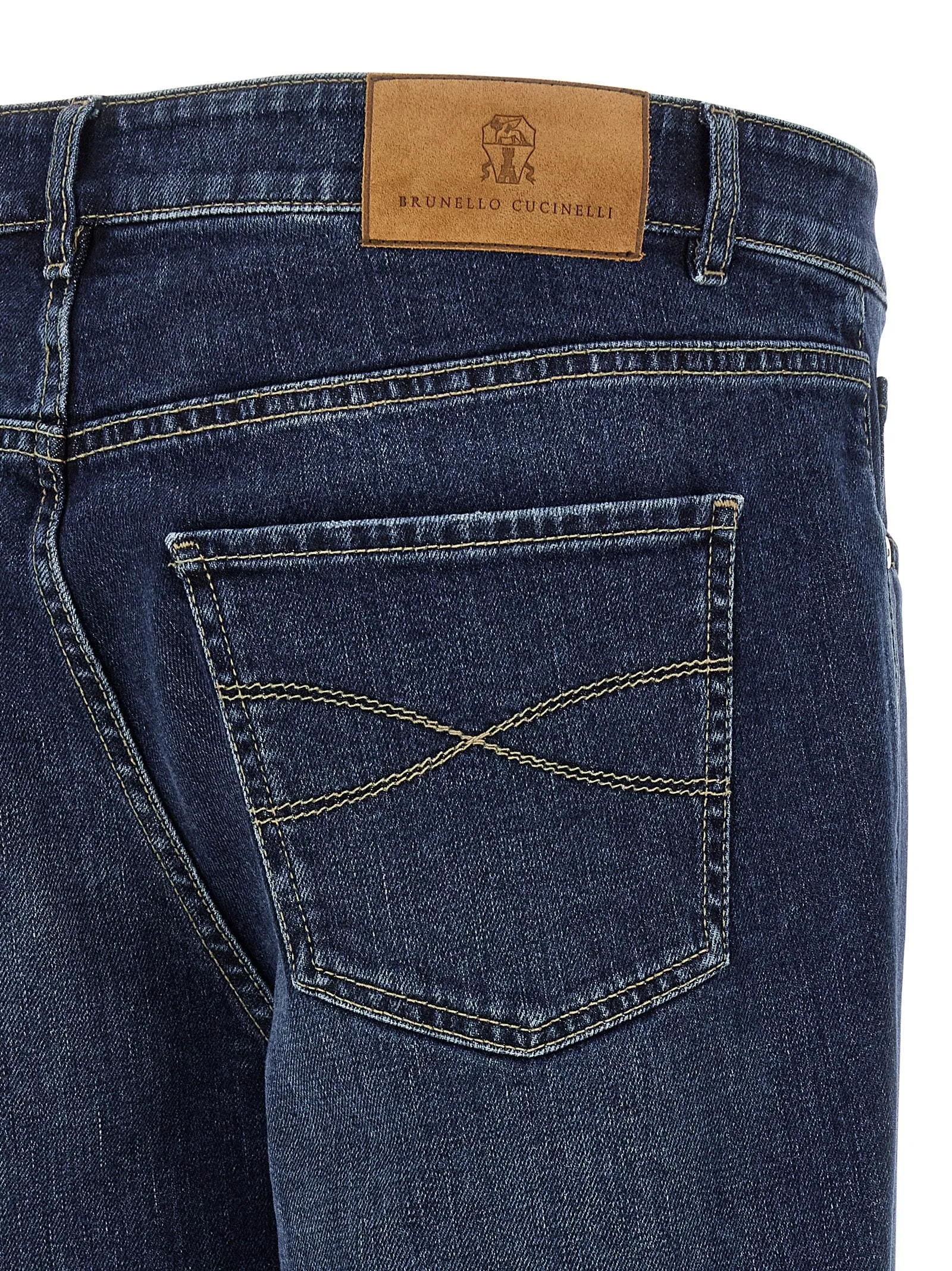 Logo embroidery stretch jeans sold by Lord & Taylor product image thumbnail 4