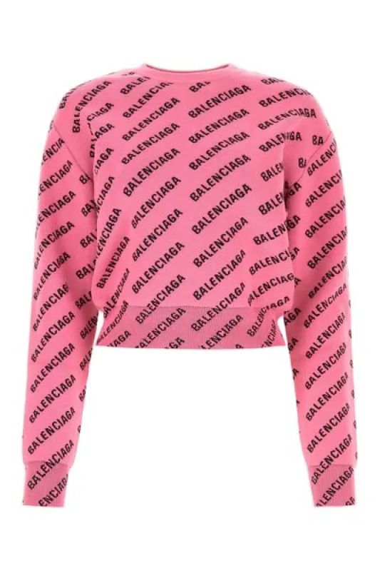 JACQUARD CREW-NECK SWEATER made by Balenciaga