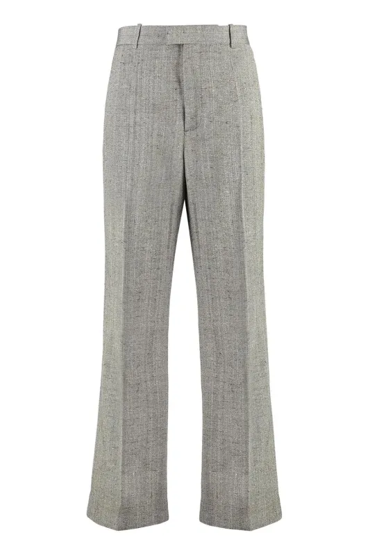 WOOL AND SILK FLARES PANTS made by Bottega Veneta