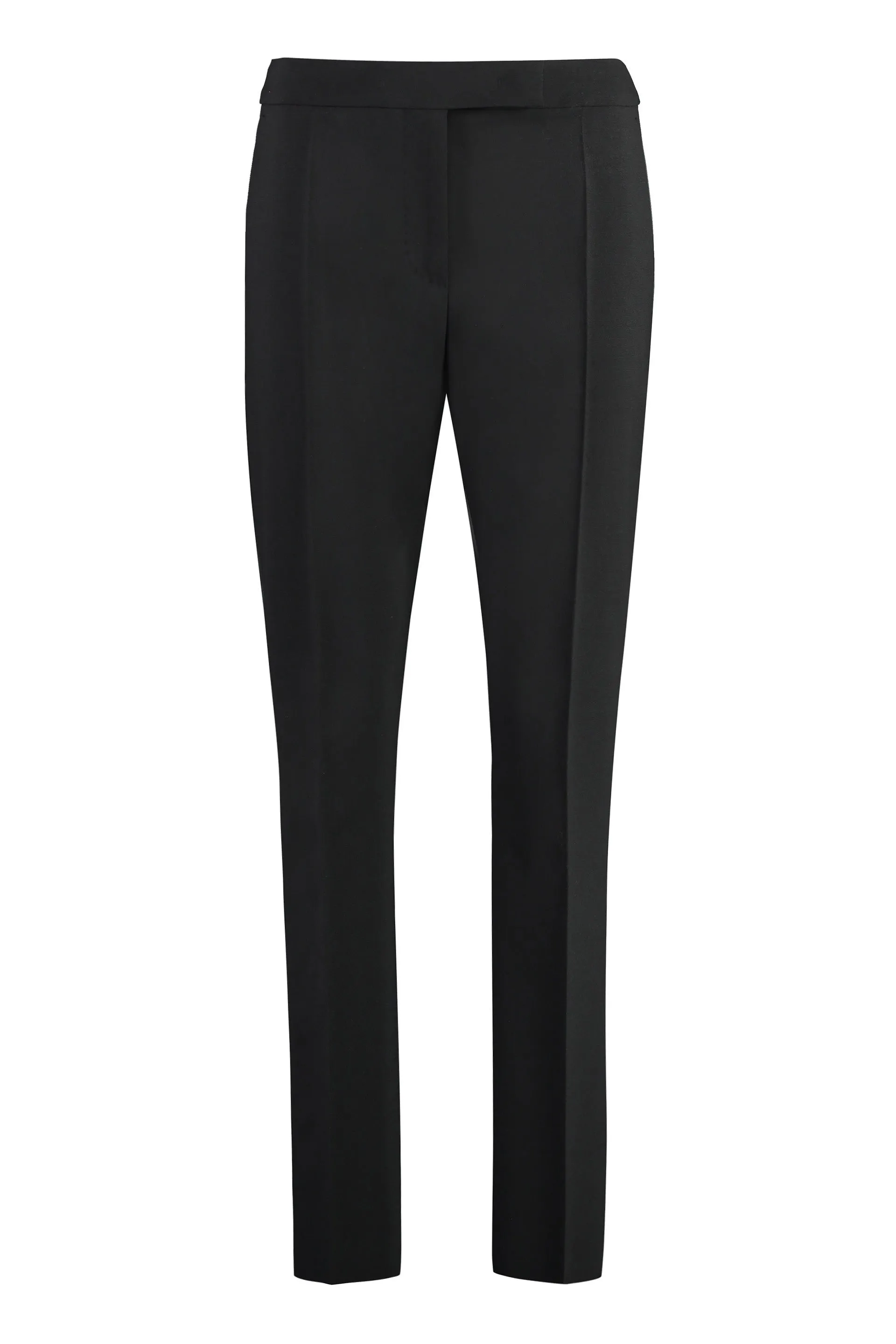 WOOL STRAIGHT-LEG TROUSERS sold by Lord & Taylor