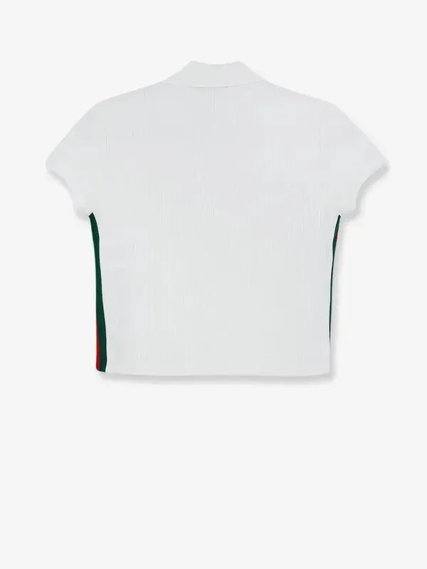 Cropped fit polo shirt with Web details sold by Lord & Taylor product image thumbnail 2