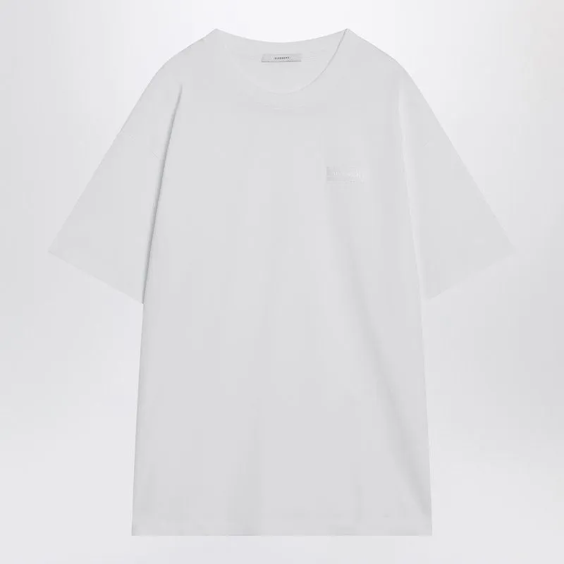 WHITE COTTON T-SHIRT WITH LOGO PATCH made by Givenchy