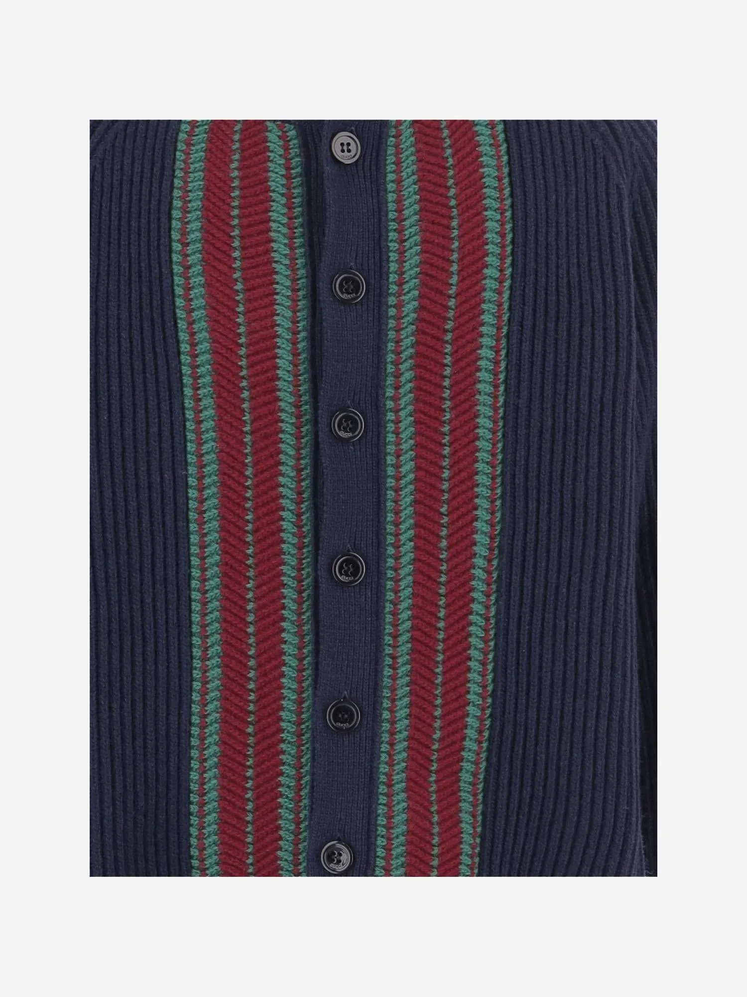 Wool Cardigan with Contrasting Stripes sold by Lord & Taylor product image thumbnail 5