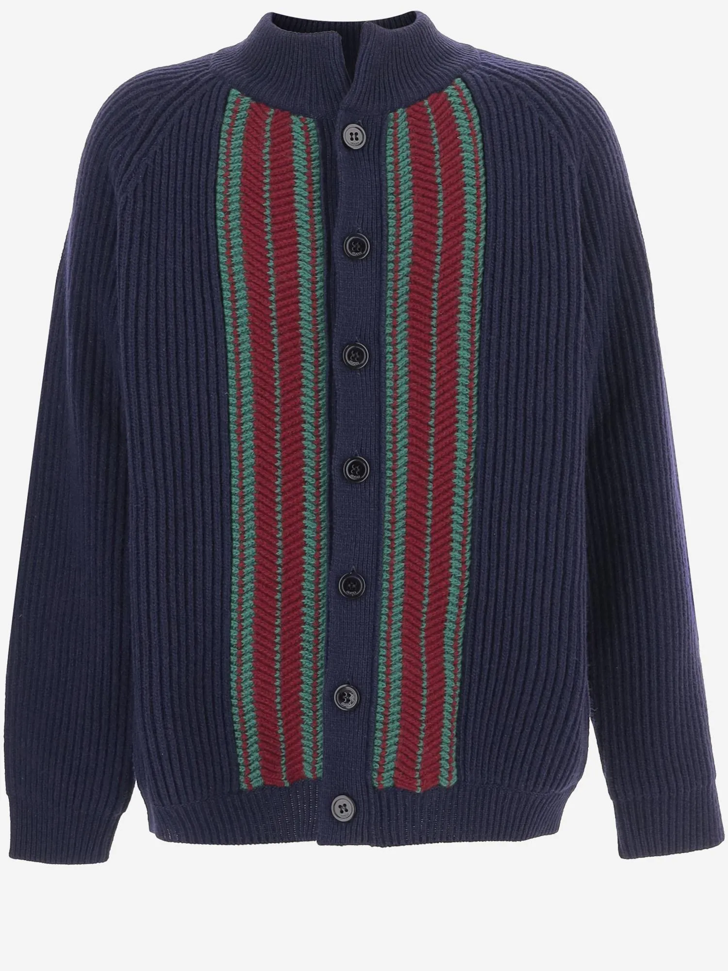 Wool Cardigan with Contrasting Stripes sold by Lord & Taylor product image thumbnail 2