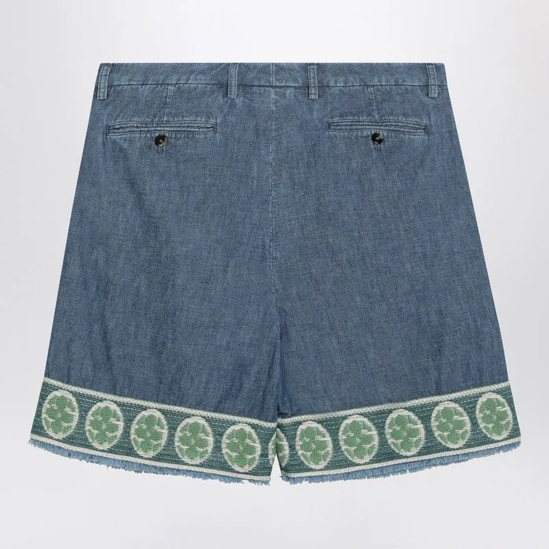 BLUE BERMUDA SHORT WITH JACQUARD BOTTOM sold by Lord & Taylor product image thumbnail 2