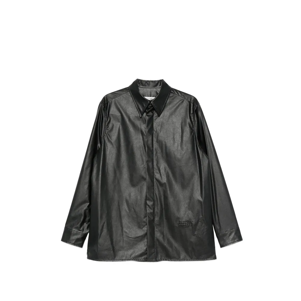 Coated Shirt Black sold by Lord & Taylor