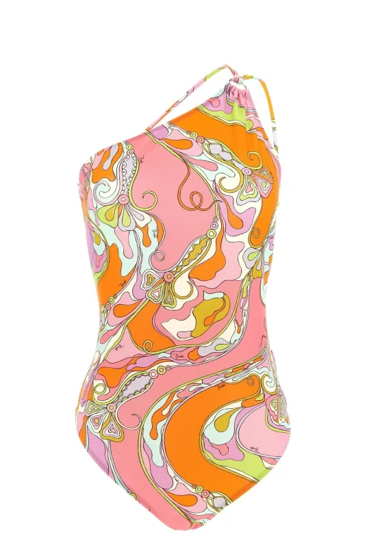 ONE-SHOULDER GEOMETRIC SWIMSUIT made by Emilio Pucci