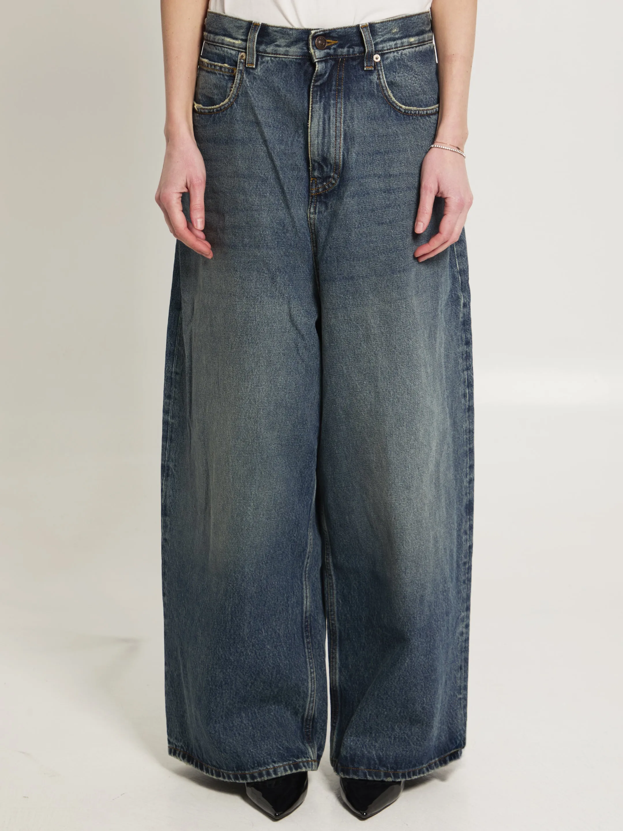Low-rise baggy jeans sold by Lord & Taylor