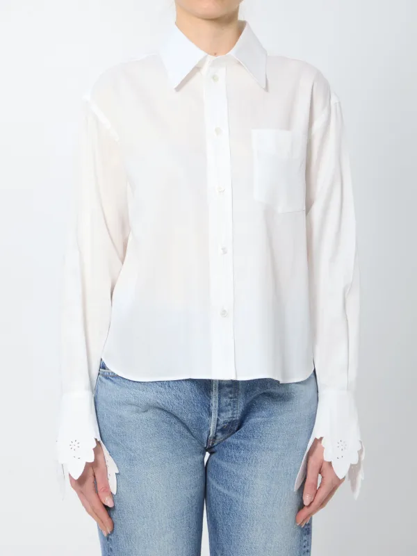 Cropped cotton shirt made by Celine