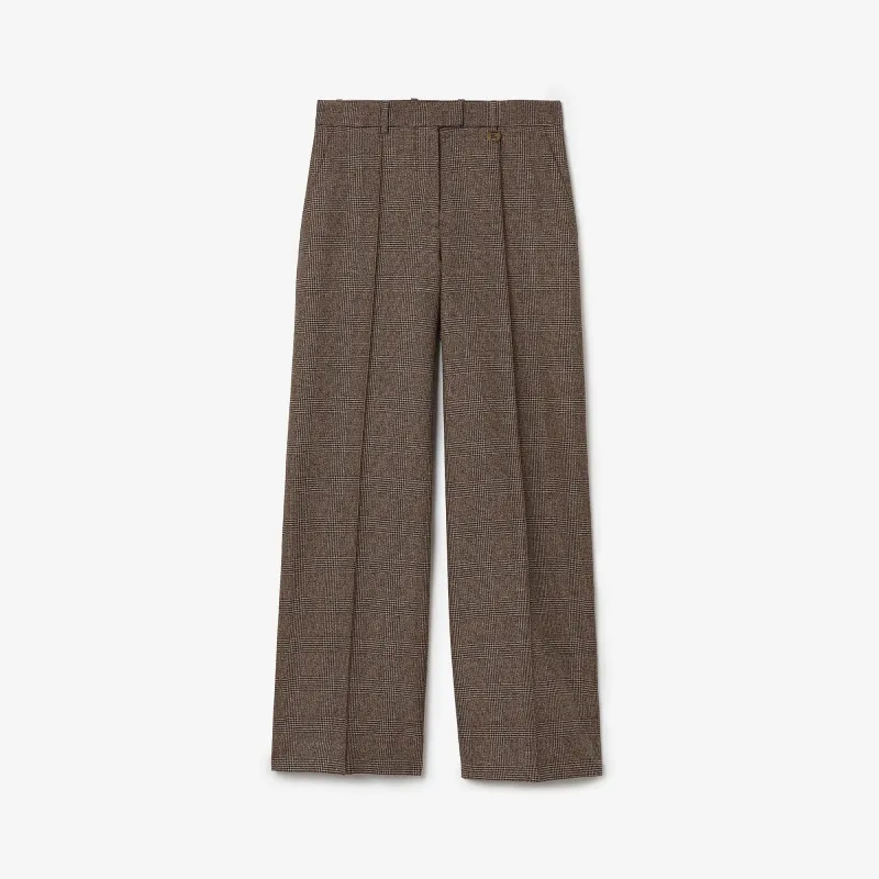 Mixed linen tailored pants made by Burberry