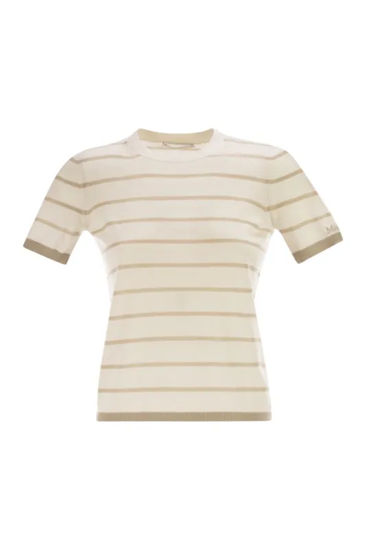 "MXPFAVETTA" STRIPES SILK CASHMERE SWEATER made by MaxMara