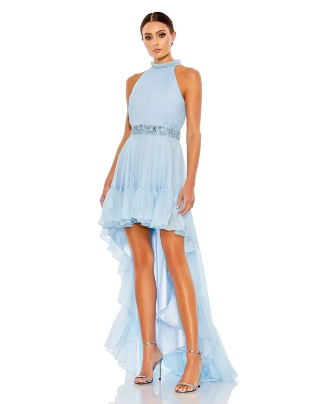 Halter Neck High Low Flowy Gown sold by Lord & Taylor