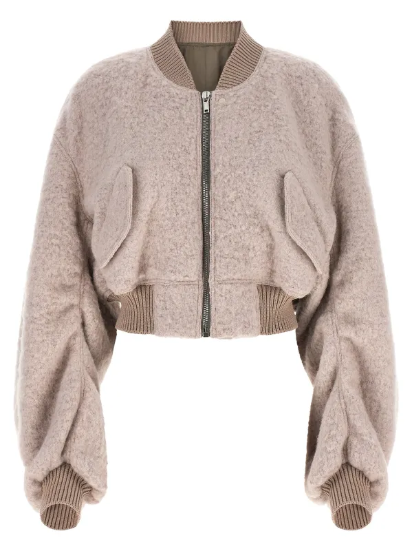 'Secchia Cropped Flight' bomber jacket made by Rick Owens