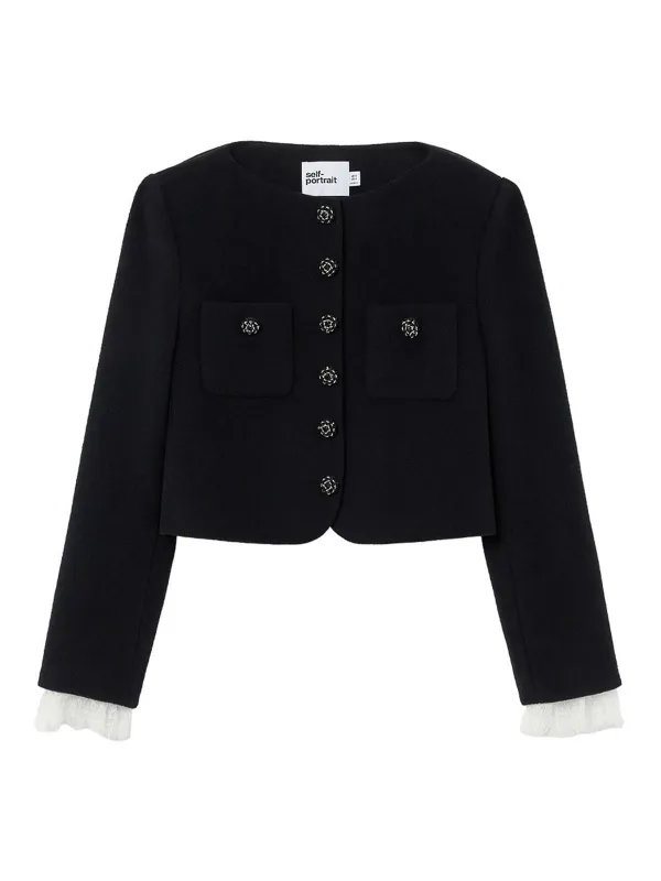BUTTON DOWN JACKET made by Self-Portrait