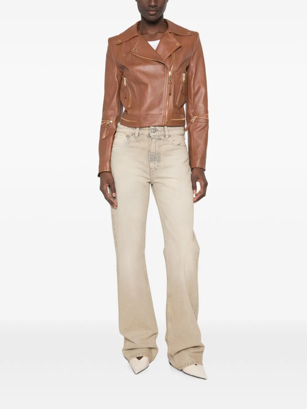 LEATHER ZIP JACKET sold by Lord & Taylor product image thumbnail 5