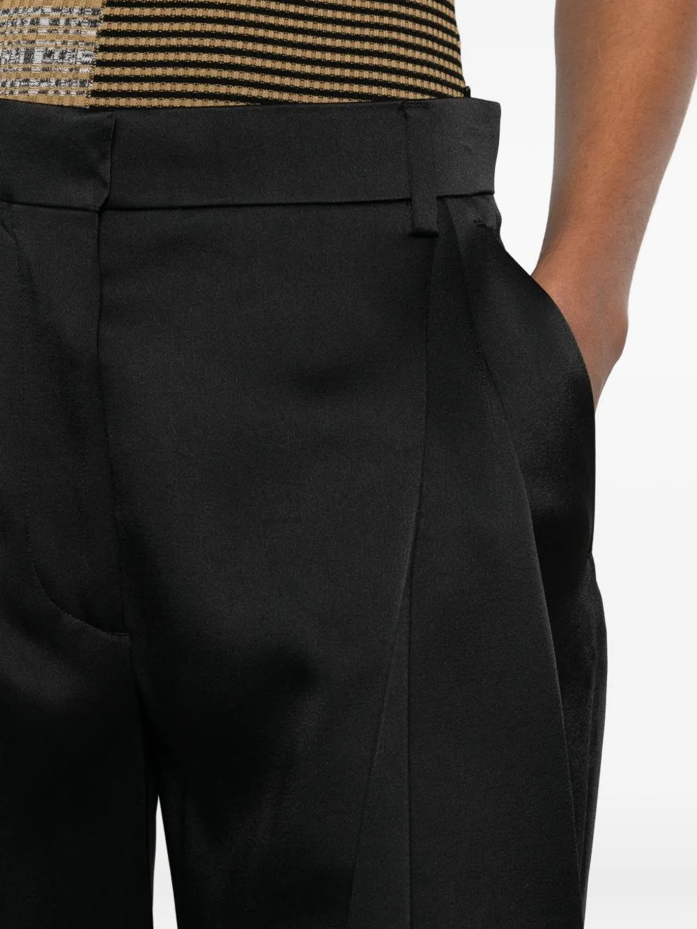 PLEATED SATIN TROUSERS sold by Lord & Taylor product image thumbnail 4
