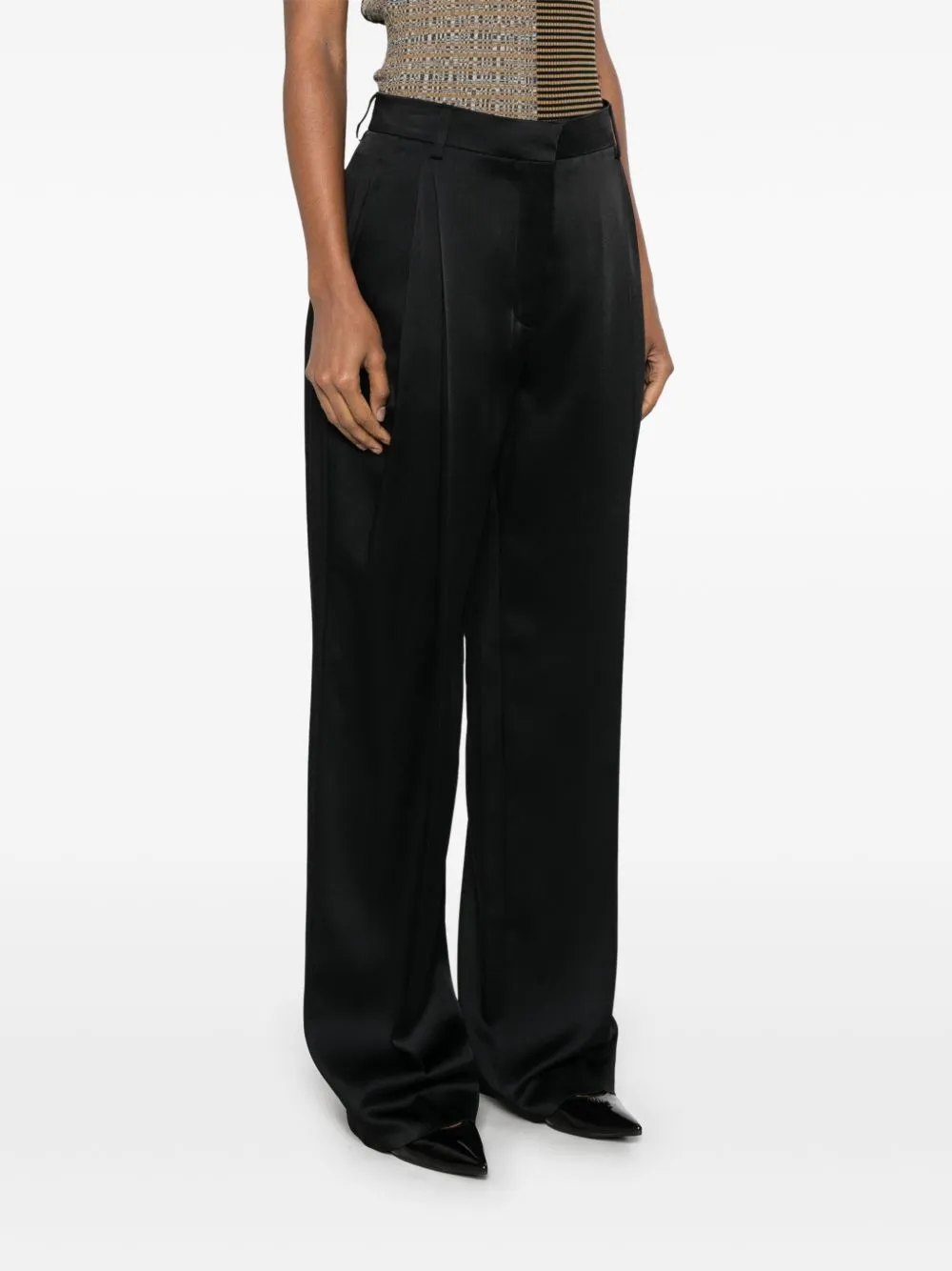 PLEATED SATIN TROUSERS sold by Lord & Taylor product image thumbnail 5