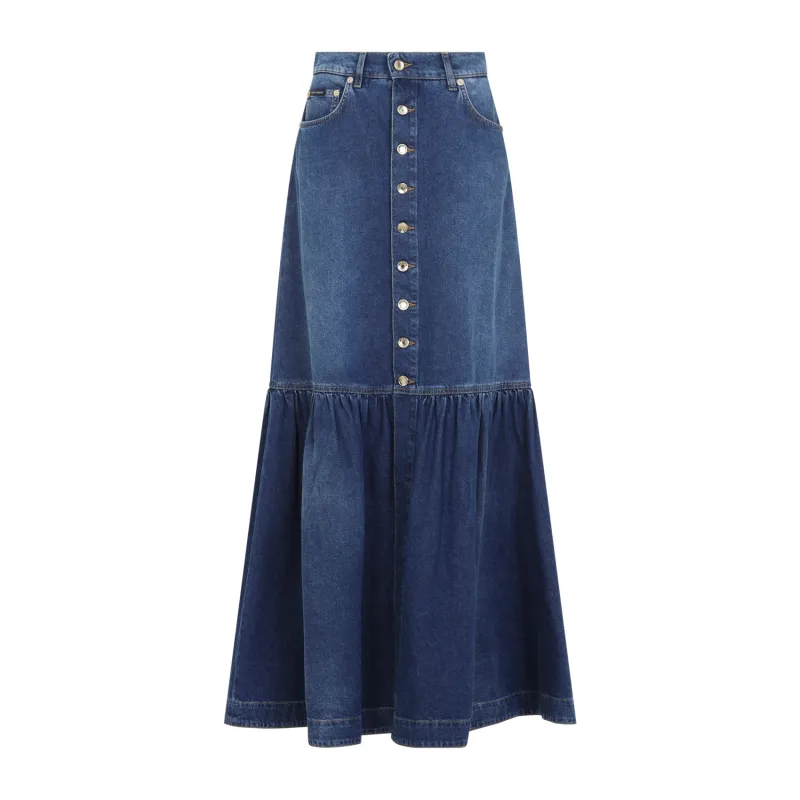 DENIM LONG DENIM SKIRT made by Dolce & Gabanna