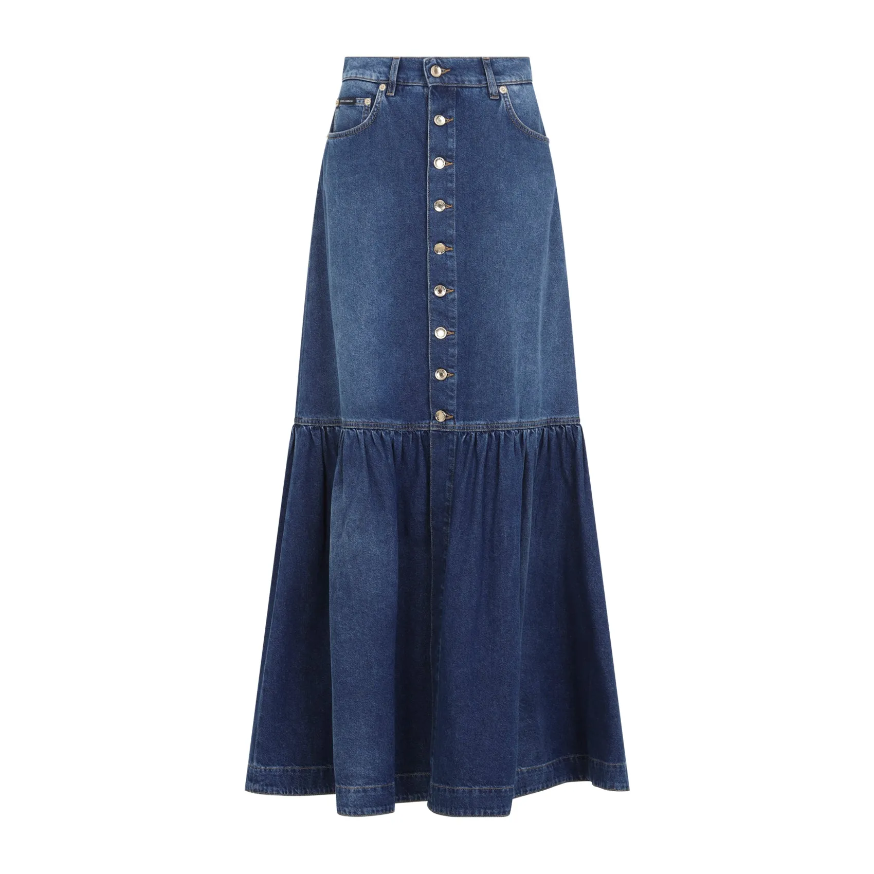 DENIM LONG DENIM SKIRT sold by Lord & Taylor