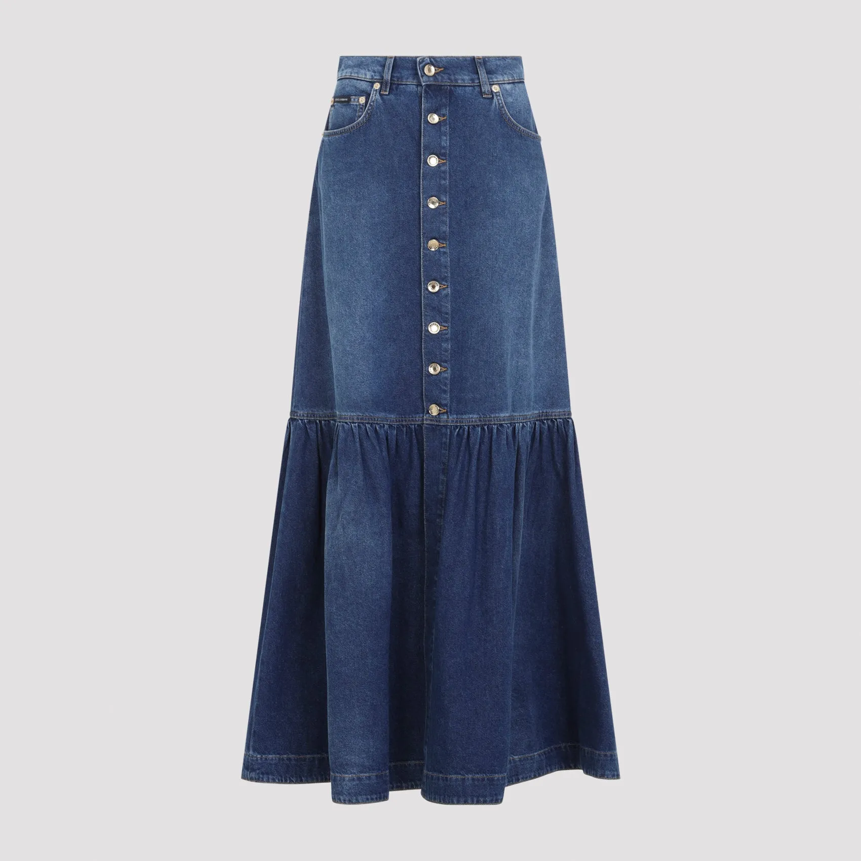 DENIM LONG DENIM SKIRT sold by Lord & Taylor product image thumbnail 2