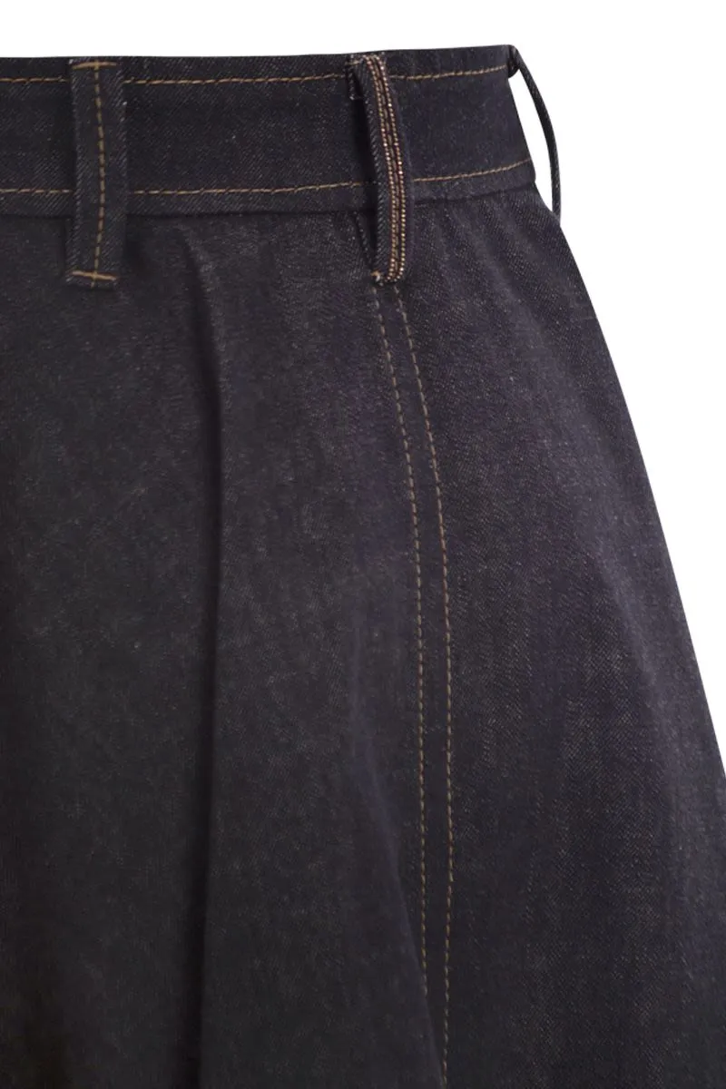 COTTON DENIM MIDI SKIRT sold by Lord & Taylor product image thumbnail 4