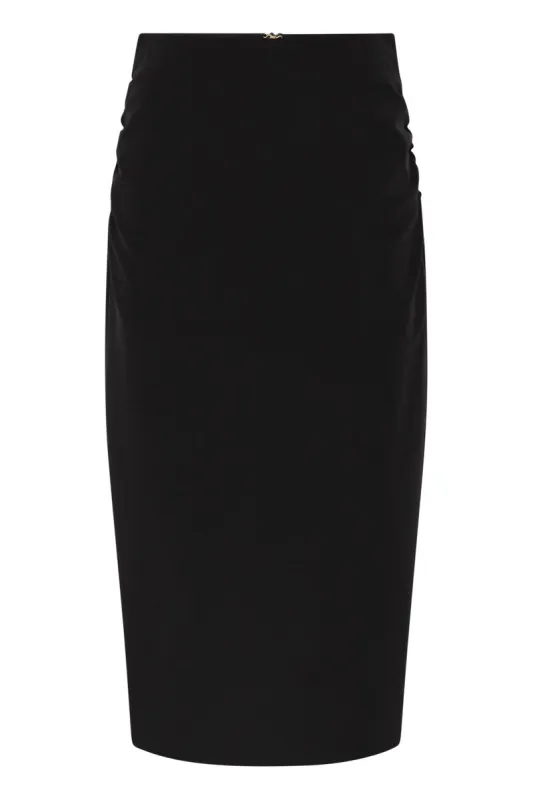 MSTQUIETE - DRAPED STRETCH MIDI PENCIL SKIRT made by MaxMara