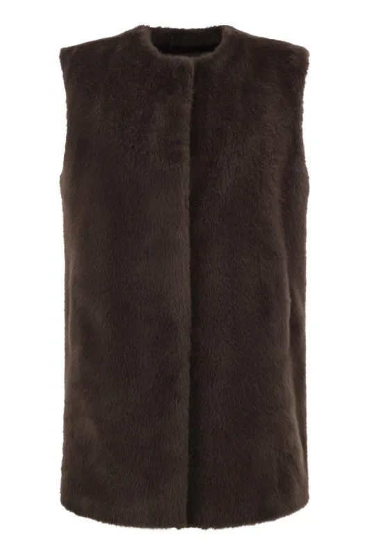 HERNO BROWN SWEATERS FOR CLOTHING. made by Herno