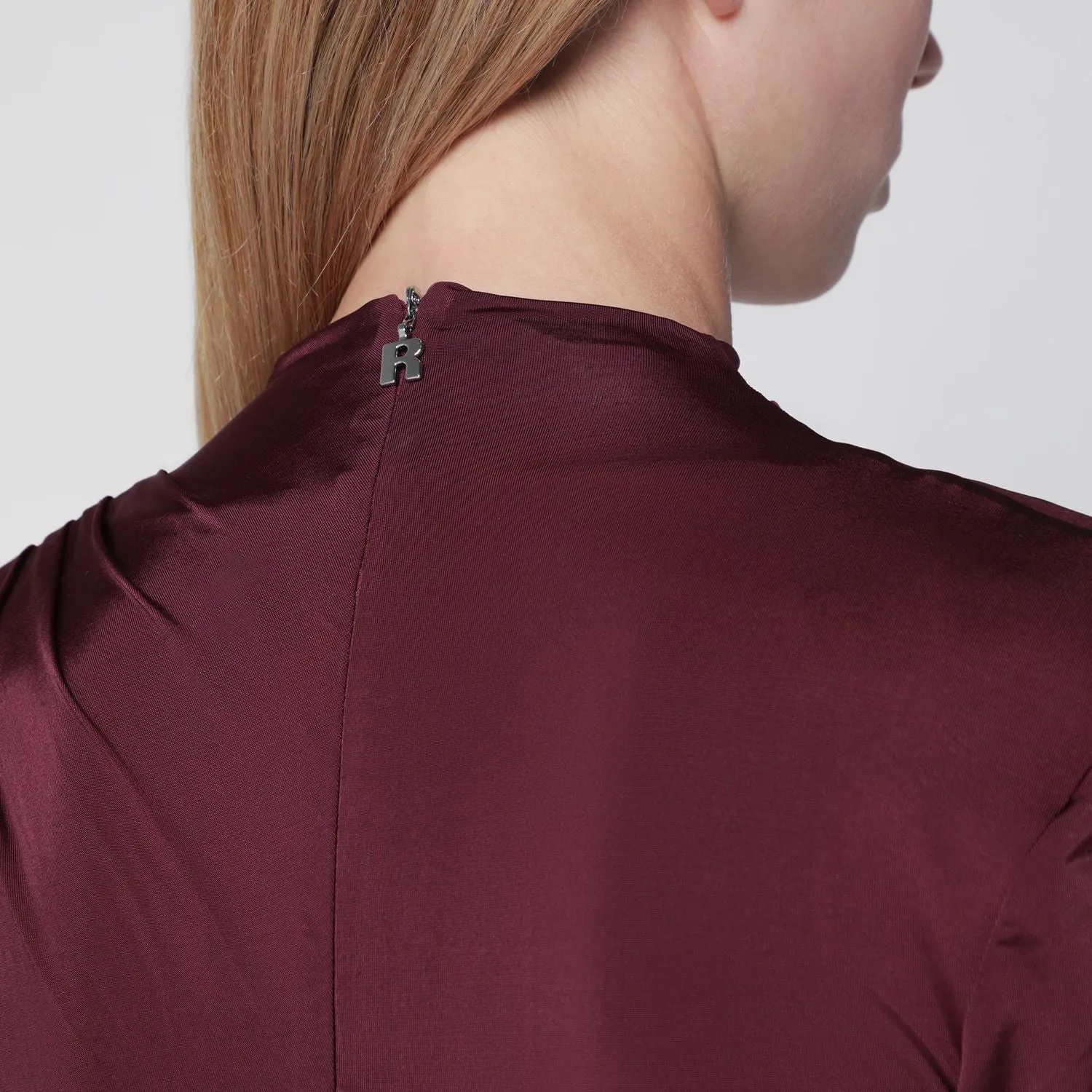 BURGUNDY DRAPED MINI DRESS sold by Lord & Taylor product image thumbnail 2