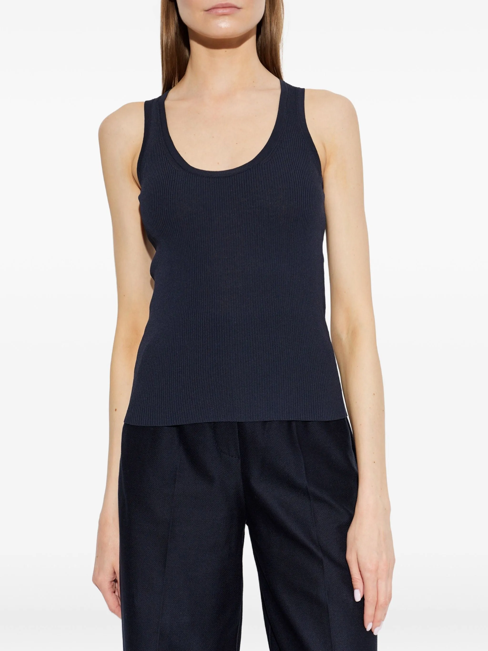 EDITTA RIBBED-KNIT TANK TOP sold by Lord & Taylor product image thumbnail 2
