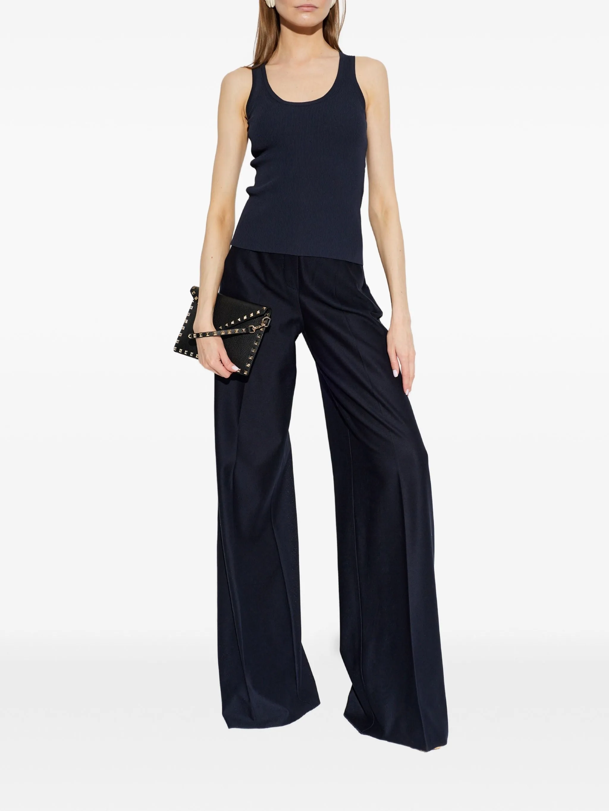 EDITTA RIBBED-KNIT TANK TOP sold by Lord & Taylor product image thumbnail 3
