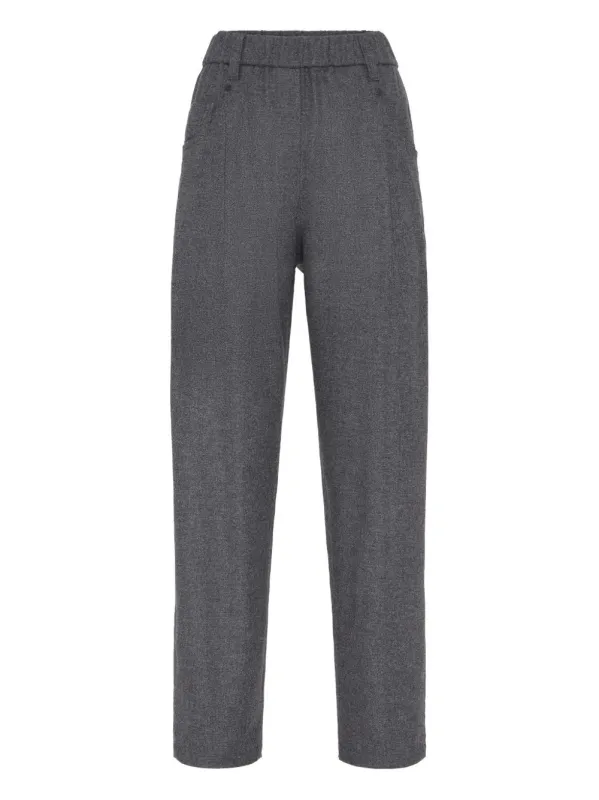 GREY PULL ON PANTS made by Brunello Cucinelli