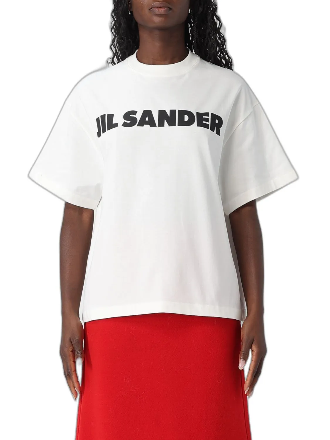 WHITE COTTON LOGO LETTERING T-SHIRTS POLOS sold by Lord & Taylor