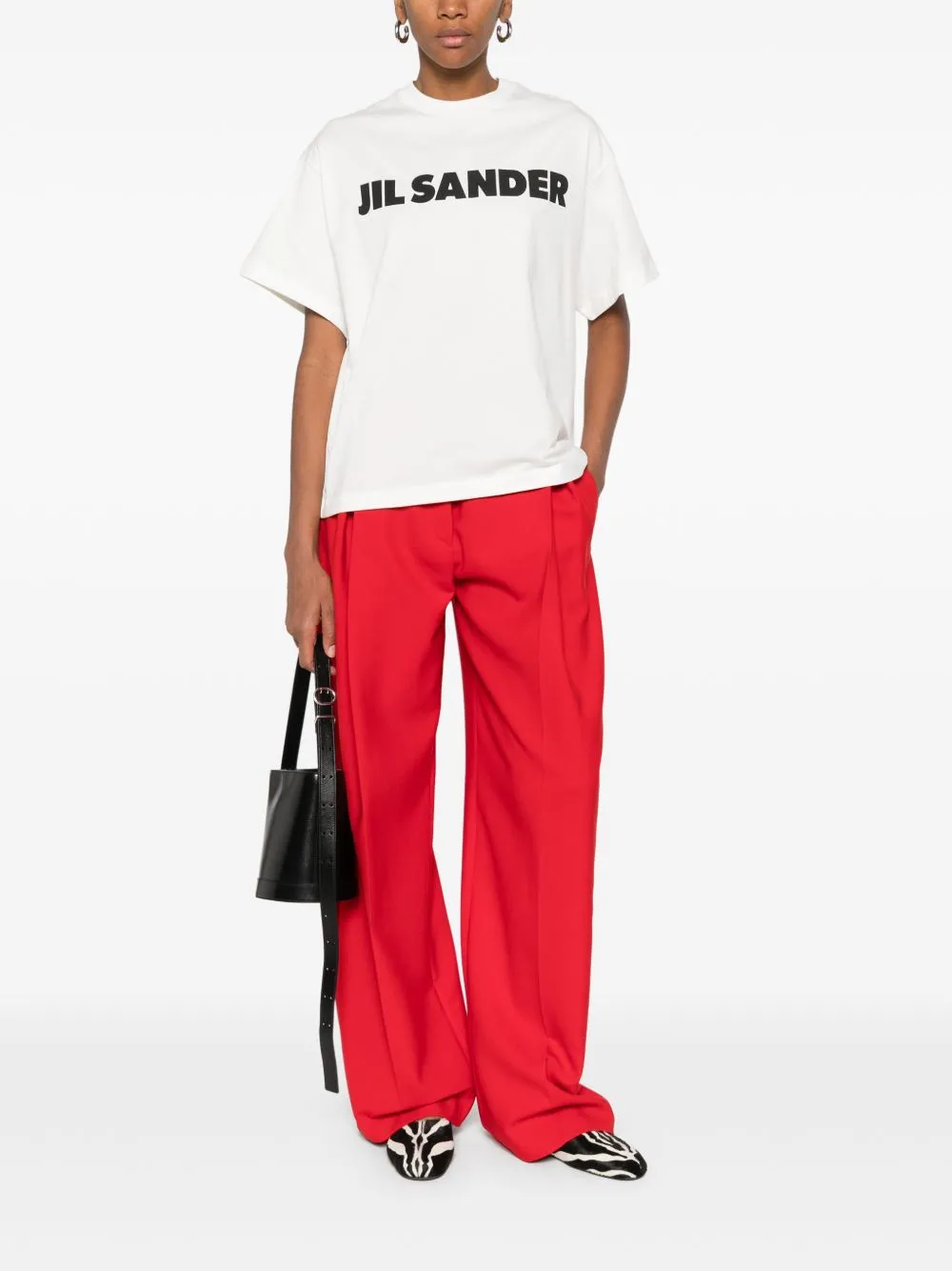 WHITE COTTON LOGO LETTERING T-SHIRTS POLOS sold by Lord & Taylor product image thumbnail 5