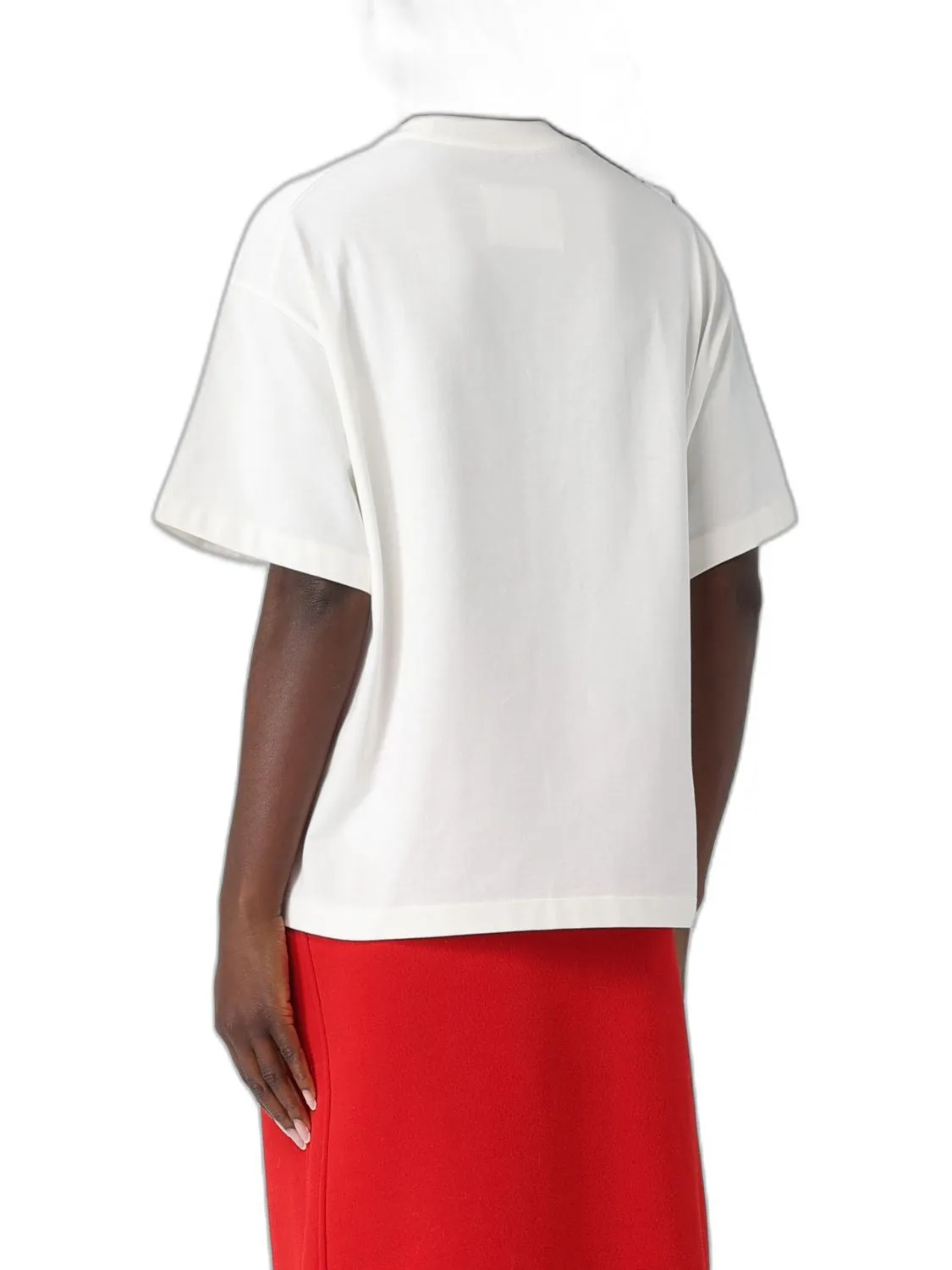 WHITE COTTON LOGO LETTERING T-SHIRTS POLOS sold by Lord & Taylor product image thumbnail 2
