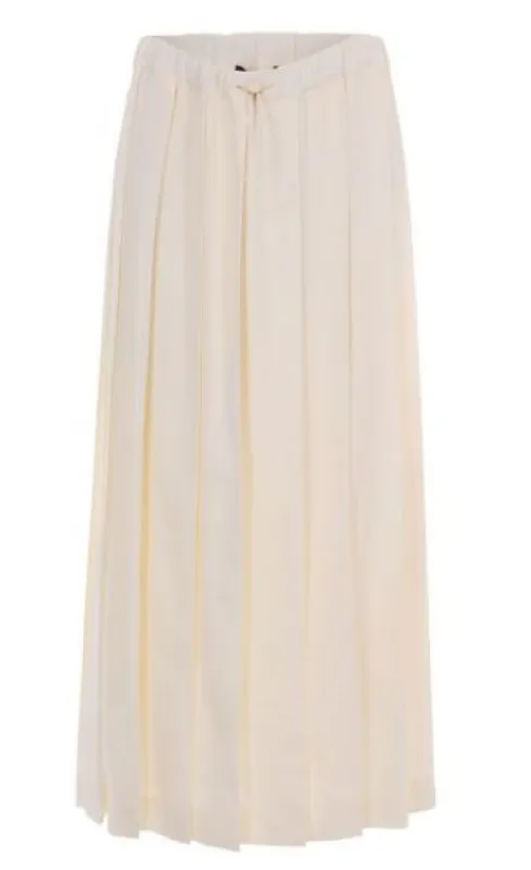 CREAM LINEN BLEND SKIRT made by Fabiana Filippi
