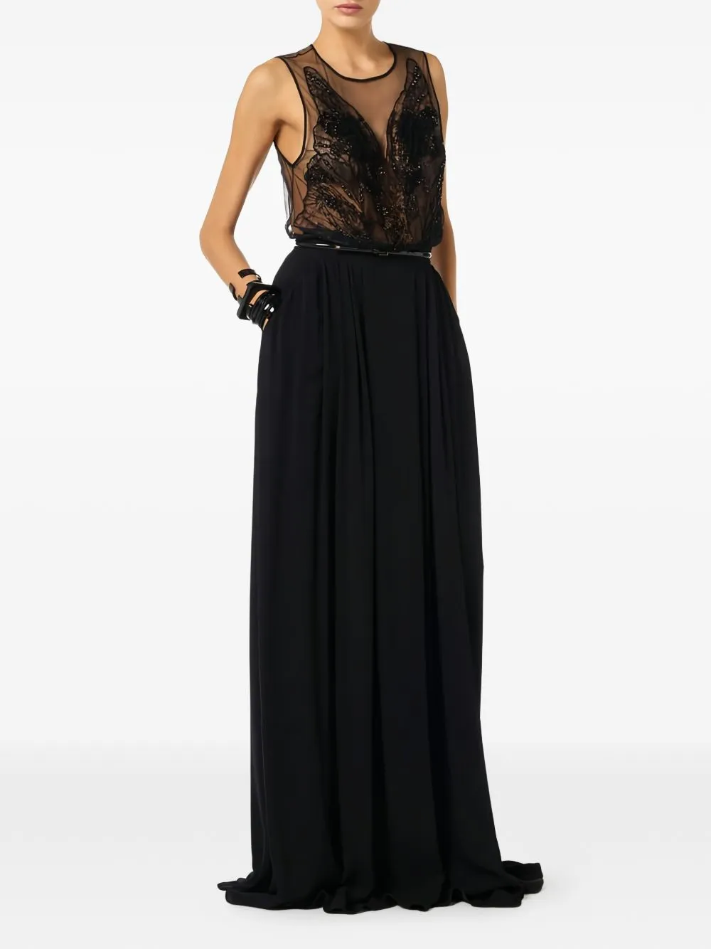 BLACK SILK DRESS sold by Lord & Taylor product image thumbnail 5