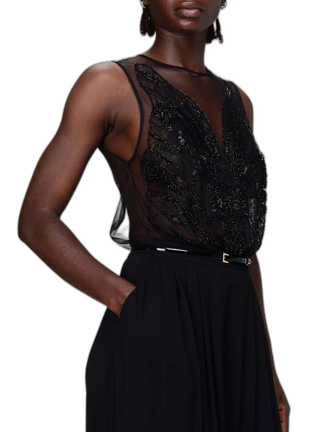 BLACK SILK DRESS sold by Lord & Taylor product image thumbnail 3