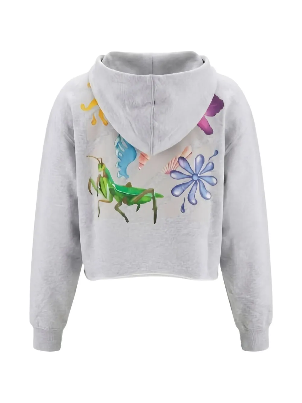 GREY GRAPHIC PRINT HOODED SWEATER sold by Lord & Taylor product image thumbnail 4