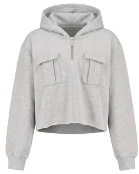 GREY GRAPHIC PRINT HOODED SWEATER sold by Lord & Taylor