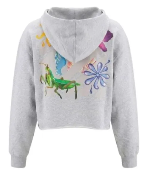 GREY GRAPHIC PRINT HOODED SWEATER sold by Lord & Taylor product image thumbnail 2