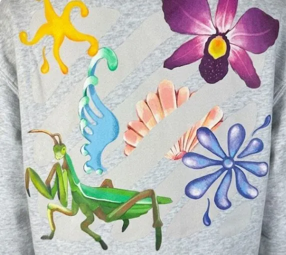 GREY GRAPHIC PRINT HOODED SWEATER sold by Lord & Taylor product image thumbnail 3
