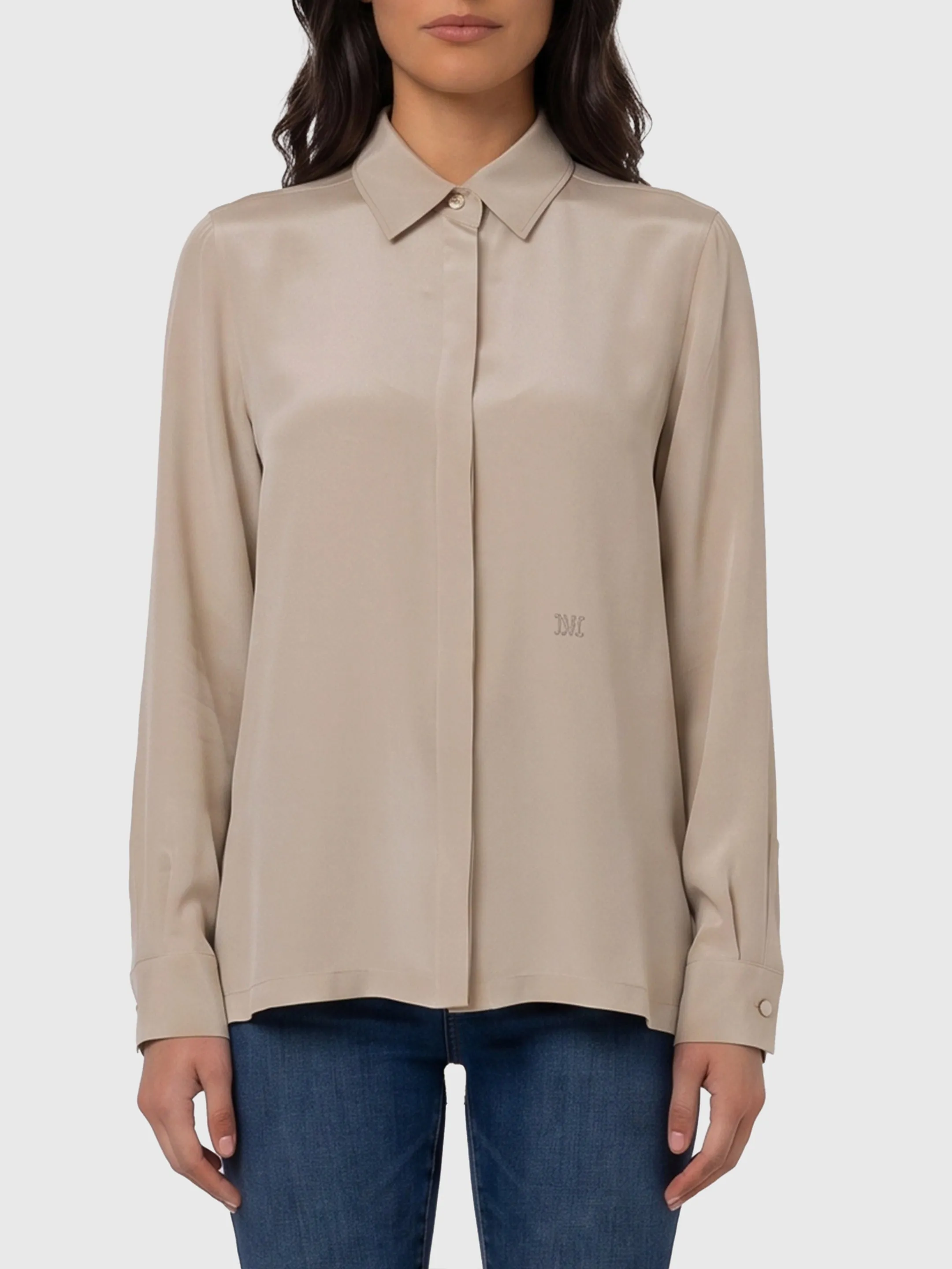 Geranium silk shirt sold by Lord & Taylor