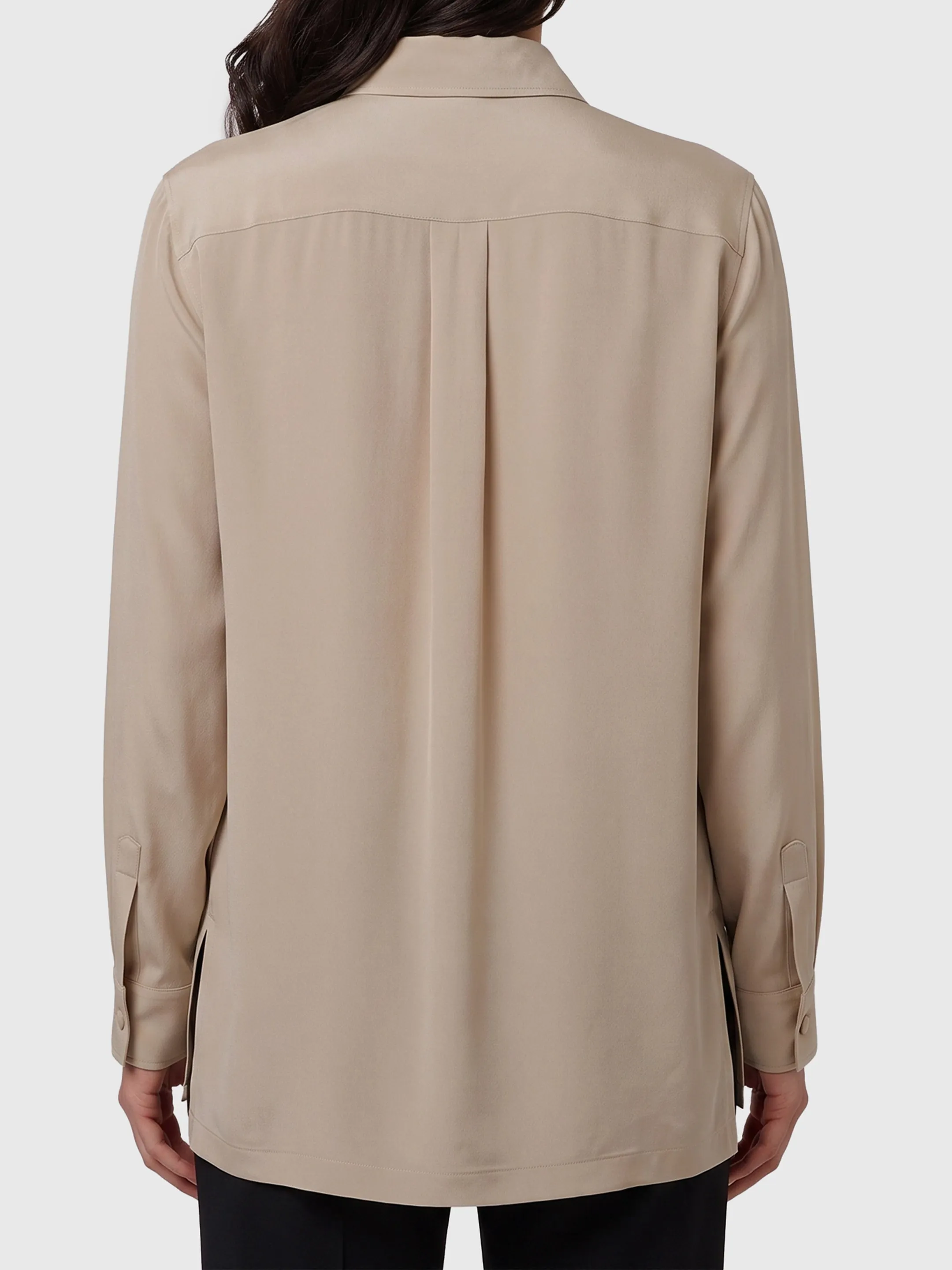 Geranium silk shirt sold by Lord & Taylor product image thumbnail 2