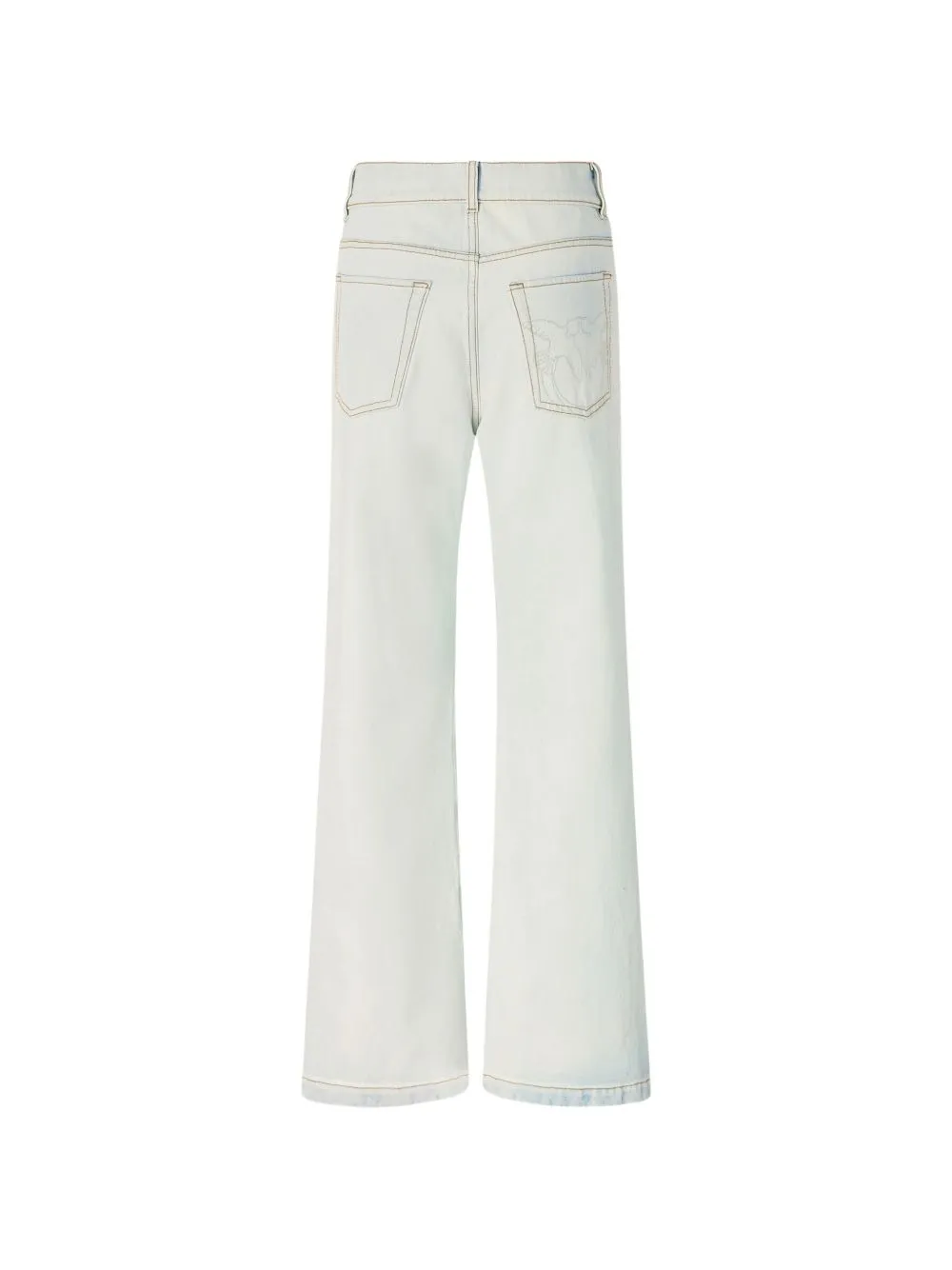BLEACH BLUE COTTON TROUSERS sold by Lord & Taylor product image thumbnail 4
