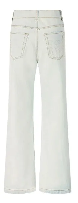 BLEACH BLUE COTTON TROUSERS sold by Lord & Taylor product image thumbnail 2