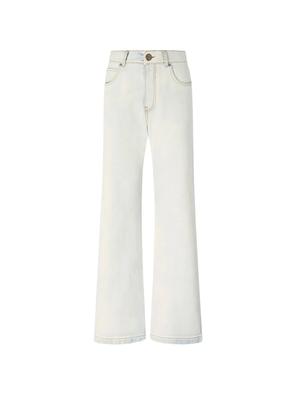 BLEACH BLUE COTTON TROUSERS sold by Lord & Taylor product image thumbnail 3