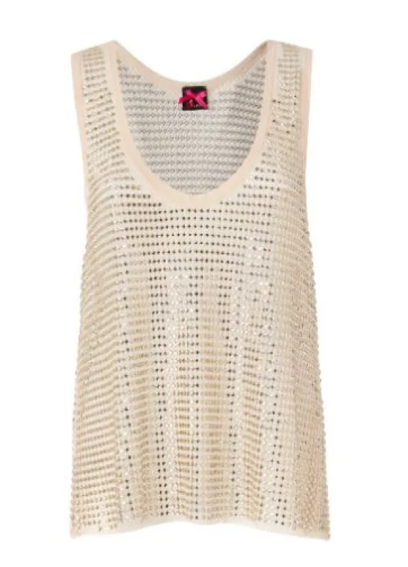 GOLD STRETCH PARTY TOP made by Pinko