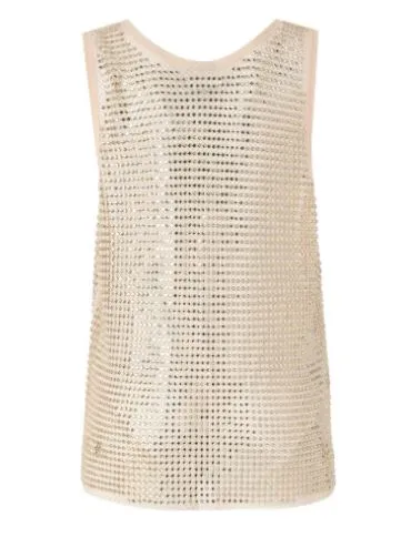 GOLD STRETCH PARTY TOP sold by Lord & Taylor product image thumbnail 2